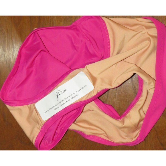 J. Crew Hallie High Waist Bikini Swim Bottom In Fuchsia Size XS - Picture 9 of 11